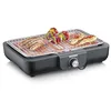 Image de SEVERIN Barbecue Électrique 2 300 W avec Grille Inox, Barbecue de Table avec Surface de Cuisson de 37 x 29 cm, Gril de Table avec Bac à Eau pour Utilisation en Intérieur et Extérieur