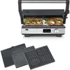 Image de Gril multifonction 3-en-1 - SEVERIN - KG 2380 - 2000 W - 3 jeux de plaques - Ecran LED - Noir / Inox