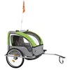 Image de Fischer 86388 Remorque de vélo pour Enfants Confort avec Suspension certifié TÜV/GS, Vert/Anthracite