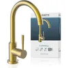 Image de SCHÜTTE 79167 Cornwall Robinet de cuisine pivotant à 360 degrés pour évier avec mitigeur monocommande Doré