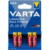Image de Varta Varta Longlife Max Power Micro 1,5/Al-Mn 4703 Blister 4