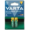 Image de VARTA Piles rechargeables AA, lot de 2, Recharge Accu Phone, 1600 mAh Ni-MH, prêtes à l'emploi, adaptées aux téléphones sans fil