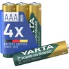 Image de VARTA Piles rechargeables AAA, lot de 4, Recharge Accu Power, 800 mAh Ni-MH, sans effet mémoire, préchargées, prêtes à l'emploi