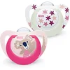 Image de NUK Star Night & Day Tétine pour bébé | 6-18 mois | Sucettes phosphorescentes | Silicone sans BPA | Koala rose | 2 pièces