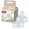Image de NUK for Nature Tétines pour biberons | Grande taille | 18-36 mois | Tétine anti-colique en silicone imitant le sein | Lot de 2