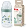 Image de NUK for Nature Learner Bottle Tasse apprentissage | 260 ml | Bec verseur en silicone imitant le sein et poignées | Anti fuite | 6-18 mois | Anti-colique | Matériaux durables et sans BPA | Vert
