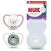 Image de NUK Perfect Match Air Night Sucettes | 0-6 mois | Sucettes phosphorescentes orthodontiques favorisant l’aération et prévenant l’irritation | 95% d’acceptation par les bébés** | Mouton | 2 unités