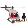 Image de Playmobil - Policier intervention + Hélicoptère - Jouet pour Enfant Ã partir de 4 ans - Inclus : 1 hélicoptère, 1 cockpit