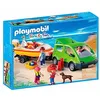 Image de Playmobil - 4144 - Voiture familiale avec remorque porte-bateaux