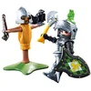 Image de Playmobil - 4768 - Jeu de Construction - Chevalier du Lion avec Mannequin d'entraînement