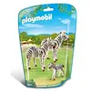 Image de Playmobil - 6641 - Le Zoo - Famille De Zèbres