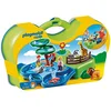 Image de Playmobil 1.2.3-6792 - Figurine - Zoo Transportable avec Bassins Aquatiques