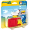 Image de Playmobil 1.2.3 - 6793 Fermier avec brouette en occasion ou reconditionné