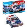 Image de Playmobil 6873 Voiture de policiers gyrophare et sirène - Comprend Deux Personnages, Un véhicule avec Toit Amovible et des Accessoires - Dès 4 Ans