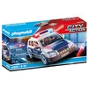 Image de Playmobil 6920 Voiture de policiers avec gyrophare et sirène - City Action - avec Deux Personnages, Un véhicule avec Toit Amovible et des Accessoires - Ville et Métiers - Dès 4 Ans