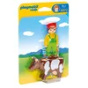 Image de Playmobil 1.2.3. - 6972 - Eleveur avec Vache