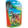 Image de Playmobil 9261 Jockey avec Cheval de Course