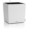 Image de Lechuza   Pot de Fleurs d’Extérieur et d'Intérieur   Cottage Cube   Réserve d'Eau Intégrée   Coloris Blanc   40 x 40 x 40 cm