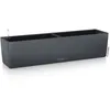 Image de LECHUZA Jardinière - Balconera color 80 - 79 x 19 x 19 cm - 12 L -Kit complet - Gris ardoise