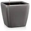 Image de Lechuza Quadro Premium LS 28 Kit Complet, Plastique, Anthracite Métallisé, 28 x 28 x 26 cm