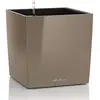 Image de Lechuza   Pot de Fleurs d'Interieur   Premium Cube   Réserve d'Eau Intégrée   Coloris Taupe   40 x 40 x 40 cm