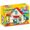 Image de Playmobil 1.2.3 70129 Maison familiale - avec Trois Personnages, Une Maison et des Accessoires - Mes Premiers Apprendre en s'amusant - pour Les Tout-Petits 18-36 Mois