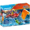 Image de Playmobil City Action 70144 Sea Rescue: Kitesurfer Rescue with Speedboat, for Ages 4+