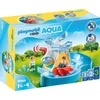 Image de Playmobil 1.2.3 70268 Carrousel Aquatique - avec Deux Personnages et Un carroussel d'eau - Mes Premiers Apprendre en s'amusant - pour Les Tout-Petits 18-36 Mois