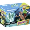 Image de Playmobil 70287 Scooby-DOO! Scooby & Sammy avec fantôme - avec Trois Personnages, Un fantôme et des Accessoires - Aventure et découverte des fantômes - Dès 5 Ans
