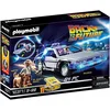 Image de Playmobil 70317 Back to The Future Delorean - avec Les Personnages : Marty McFly et Doc Brown de la trilogie du Film culte des années 80 - Voiture de Collection pour Les Fans - Dès 5 Ans