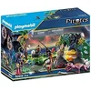 Image de PLAYMOBIL 70414 Repaire des pirates - Pirates - En quête du trésor - avec deux personnages et l'île des pirates avec une cachette pour le butin - Dès 5 ans