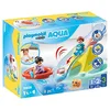 Image de Playmobil 1.2.3 70635 Îlot avec Toboggan Aquatique - avec Deux Personnages, Un bébé Pieuvre et des Accessoires - Mes Premiers Apprendre en s'amusant - pour Les Tout-Petits 18-36 Mois