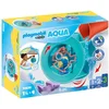Image de Playmobil 1.2.3 70636 Roue Aquatique avec bébé Requin - avec Un Personnage, Un bébé Requin et Une Roue Aquatique - Mes Premiers Apprendre en s'amusant - pour Les Tout-Petits 18-36 Mois
