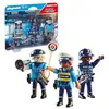 Image de Playmobil 70669 Equipe de policiers - City Action - Les policiers - avec Trois Personnages et des Accessoires - Intervention Poursuite en Ville - Dès 4 Ans