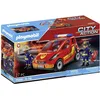 Image de Playmobil 71035 Pompiers et voiturette - Comprend Deux Personnages, Une Voiture et des extincteurs - Dès 4 Ans