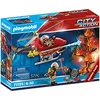 Image de Playmobil 71195 Hélicoptère Bombardier des Pompiers - City Action - avec Deux Personnages, Un hélicoptère avec Canon à Eau pivotant et des Accessoires - Les Secouristes - Ville & Métiers - Dès 4 Ans