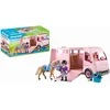 Image de Playmobil 71237 Van avec Cheval - Country - Le Club d'équitation - avec Un Personnage, Un Van, Un Cheval et des Accessoires - Animaux & Nature - Dès 4 Ans