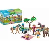 Image de Playmobil 71239 Cavaliers, Chevaux et Pique-Nique - Country - avec Trois Personnages, des Chevaux, Un Chien et des Accessoires - Le Club d'équitation - Animaux & Nature - Dès 4 Ans