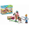 Image de Playmobil 71242 Cavalière et Cheval avec monitrice - Country - avec Deux Personnages, Un Cheval et des Accessoires - Le Club d'équitation - Animaux & Nature - Dès 4 Ans