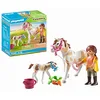 Image de Playmobil 71243 Jument et Poulain - Country - Le Club d'équitation - avec Un Personnage, Un Cheval, Son Petit et de la Nourriture - Univers Equitation Animaux - Dès 4 Ans