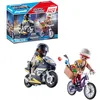 Image de Playmobil 71255 Starter Pack Agent et Voleur - City Action - Police - Courses Poursuite Entre Un Bandit et Un Policier - Coffret découverte idée Cadeau - Dès 4 Ans
