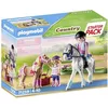 Image de Playmobil 71259 Starter Pack Cavaliers et Chevaux - Country - Le Club d'équitation - Un Cheval, Un Poney et Deux Personnages - Coffret découverte idée Cadeau - Dès 4 Ans