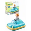 Image de Playmobil 71323 Enfant avec Voiture 1.2.3 - avec Un Personnage et Un véhicule à Moteur Rotatif - Mes Premiers Apprendre en s'amusant - pour Les Tout-Petits 18-36 Mois