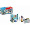 Image de PLAYMOBIL 71330 Classe avec réalité augmentée - City Life - avec deux personnages, un projecteur fonctionnel, un tableau, une tablette, deux casques de réalité virtuelle et des accessoires - Dès 4 ans
