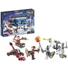 Image de PLAYMOBIL 71346 Calendrier de l'Avent - Noël chevaliers Novelmore - La magie de Noël - 24 fenêtres à ouvrir en attendant Noël, jouet avec décor pour enfants à partir de 4 ans