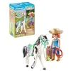 Image de Playmobil 71358 Ellie & Sawdust - Horses of Waterfall - avec Le Personnage d'Ellie et Un Cheval au Pelage Soyeux - Dès 5 Ans