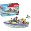 Image de Playmobil 71366 Mariés et Bateau, Un Voyage Romantique en Bateau pour Une Merveilleuse Lune de Miel après Un Mariage de rêve, Univers City Life Promo Pack dès 4 Ans