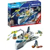 Image de Playmobil 71368 Navette Spatiale, Comprend Deux Personnages, Une Navette Spatiale avec Effets Lumineux et grappin, Ainsi Que de Nombreux Accessoires, l'univers Space pour Enfants dès 4 Ans