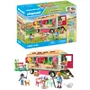 Image de Playmobil 71441 Roulotte café Boutique - Country - avec 4 Animaux et 3 Personnages - Jouet fabriqué avec Plus de 80% de matériaux recyclés ou biosourcés en Moyenne. Dès 4 Ans