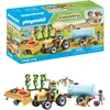 Image de Playmobil 71442 Fermier avec Tracteur et citerne - Country - avec des Animaux et 2 Personnages - Jouet fabriqué avec Plus de 80% de matériaux recyclés ou biosourcés en Moyenne. Dès 4 Ans